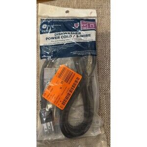 GE Appliances WX09X70910 Universal 3-Wire Dishwasher Power Cord 5' 4" Long - NEW